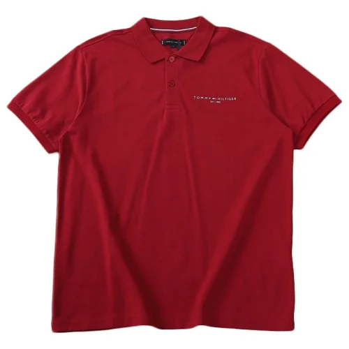 Поло Tommy Jeans Plain With Small Logo "Red"