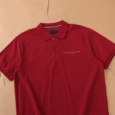 Поло Tommy Jeans Plain With Small Logo "Red" фото № 2 Поло Tommy Jeans Plain With Small Logo "Red" фото № 2
