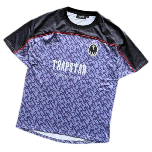 Футболка Trapstar Background From Repeating Small Logos "Purple"