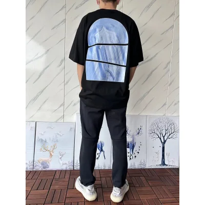 Футболка Trapstar Logo With Shadow Divided Into Three Parts "Black" фото № 9