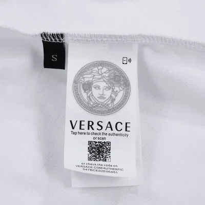 Футболка Versace With A Rich Rabbit Print "White" фото № 8