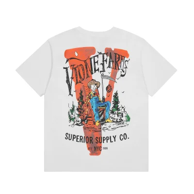 Футболка Vlone Farms Garden Skeleton "White" фото № 2