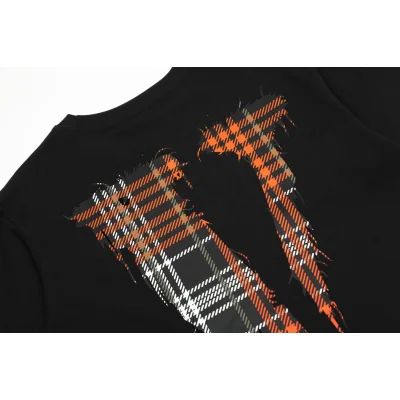 Футболка Vlone Orange Print V Friends- "Black" фото № 6