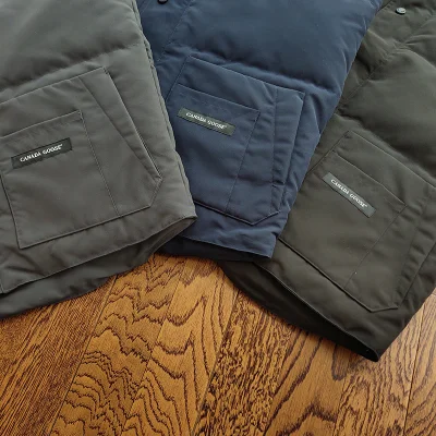 Жилетка Canada Goose Round Logo "Gray/Blue" фото № 3