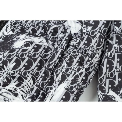 Пуховик Christian Dior Front Logo "Black/White" фото № 2