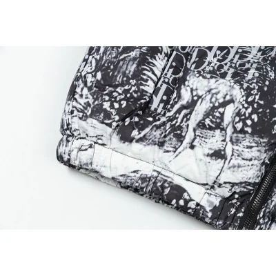 Пуховик Christian Dior Front Logo "Black/White" фото № 3