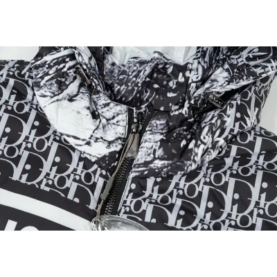 Пуховик Christian Dior Front Logo "Black/White" фото № 8