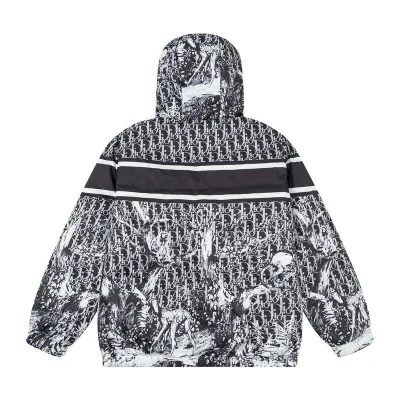 Пуховик Christian Dior Front Logo "Black/White" фото № 9