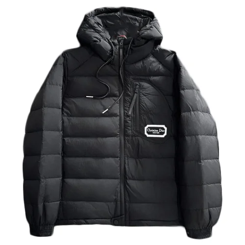 Пуховик Christian Dior Couture Fron Logo "Black"