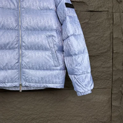 Пуховик Dior Oblique "Emerald Blue" фото № 6