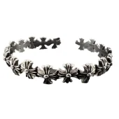 Браслет Chrome Hearts Open-End With Cross "Silver"