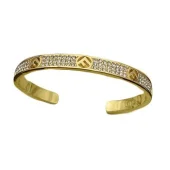 Браслет Fendi Rounded Solid Shape - With Space "Gold"