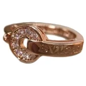 Кольцо Bulgari Circle And Rounded Inscription Along "Gold"