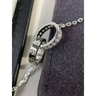 Подвеска Cartier Connected Rings "Silver" фото № 5