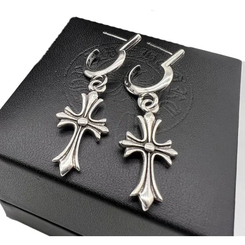 Серьги Chrome Hearts Branded - Cross "Silver"