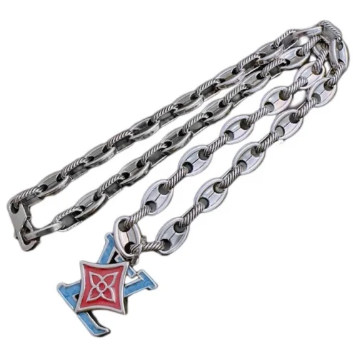 Подвеска Louis Vuitton Logo And Romb "Blue"