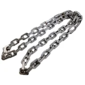 Цепочка Louis Vuitton Bonded Ovals With Logo Inscription "Silver"