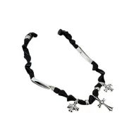 Подвеска Chrome Hearts With Pebbles "Black/Silver"