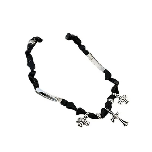 Подвеска Chrome Hearts With Pebbles "Black/Silver"
