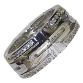 Кольцо Bulgari Cut Out Details "Silver"