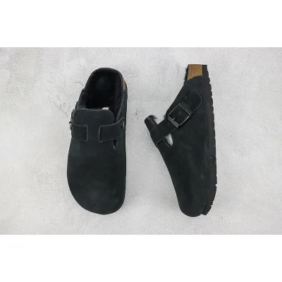 Birkenstock Boston Shearling "Black" фото № 6