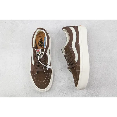 Vans SK8-Low "Dark Brown/White" фото № 7