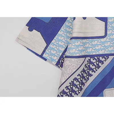Рубашка Christian Dior Short Sleeve "Blue" фото № 7