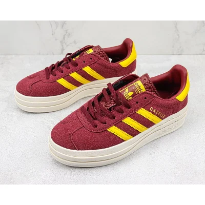 Adidas Gazelle Bold "Wine Red/Yellow" фото № 5
