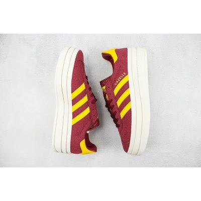 Adidas Gazelle Bold "Wine Red/Yellow" фото № 7
