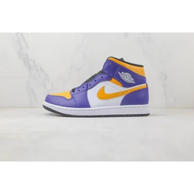 Air Jordan 1 Mid "Lakers 2022" фото № 2 Air Jordan 1 Mid "Lakers 2022" фото № 2