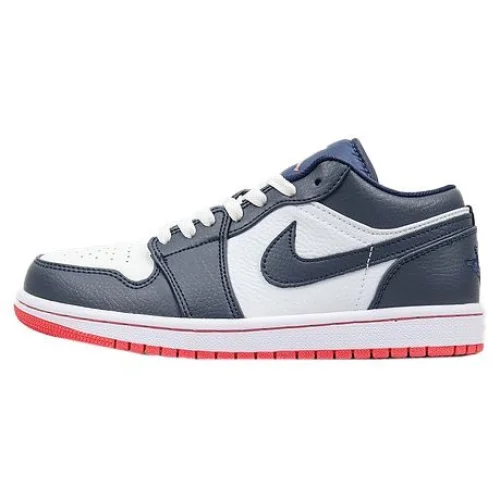 Air Jordan 1 Low "Dark Blue/White/Red Foot"
