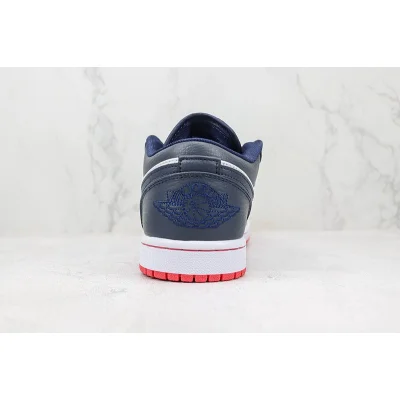 Air Jordan 1 Low "Dark Blue/White/Red Foot" фото № 9