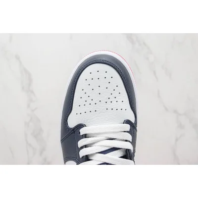 Air Jordan 1 Low "Dark Blue/White/Red Foot" фото № 4