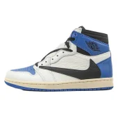 Travis Scott x Air Jordan 1 High OG SP Fragment "White/Blue"