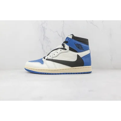 Travis Scott x Air Jordan 1 High OG SP Fragment "White/Blue" фото № 2
