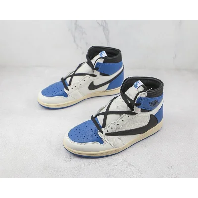 Travis Scott x Air Jordan 1 High OG SP Fragment "White/Blue" фото № 5