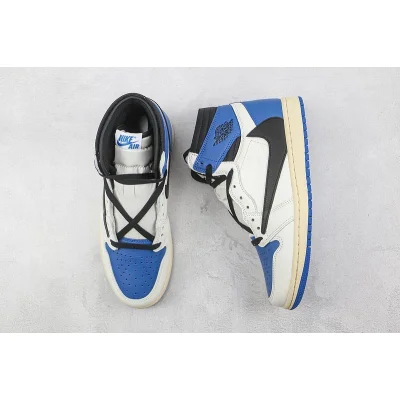 Travis Scott x Air Jordan 1 High OG SP Fragment "White/Blue" фото № 7