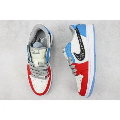 Dior x Air Jordan 1 Low "Dior/Red&Blue" фото № 7