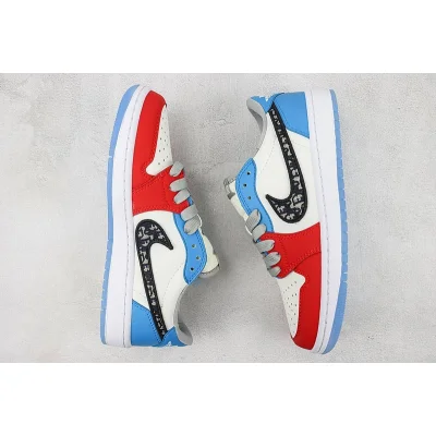 Dior x Air Jordan 1 Low "Dior/Red&Blue" фото № 6