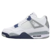 Air Jordan 4 "White/Midnight Navy/Grey"