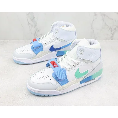 Air Jordan Legacy 312 High "Gradient White/Blue/Green" фото № 5