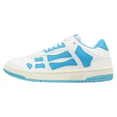 Amiri Skel Top Low "White/Sea Blue"