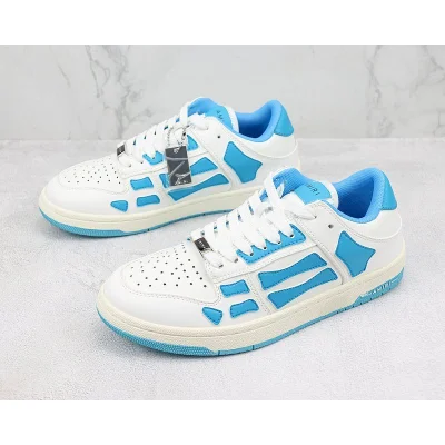 Amiri Skel Top Low "White/Sea Blue" фото № 5