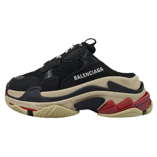 Balenciaga Triple S Mule "Black/Beige"