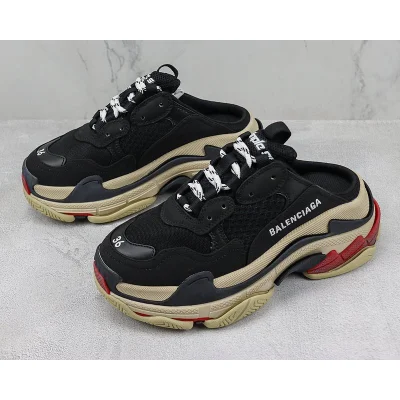 Balenciaga Triple S Mule "Black/Beige" фото № 5 Balenciaga Triple S Mule "Black/Beige" фото № 5