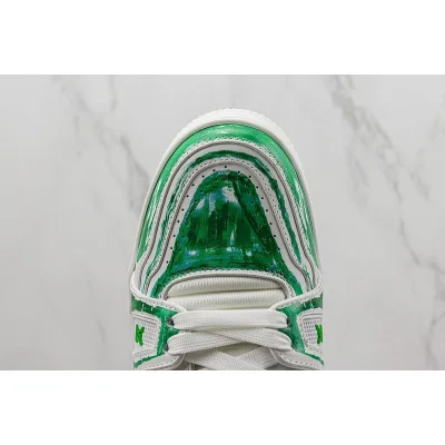 Louis Vuitton LV Trainer 2021 Low "White Green 5" фото № 3