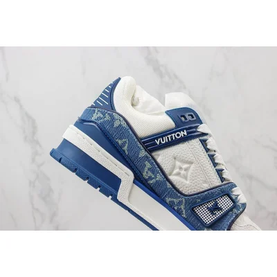 Louis Vuitton LV Trainer 2021 Low "Monogram Denim/White" фото № 4