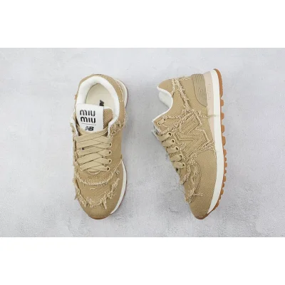 Miu Miu x New Balance 574 "Beige" фото № 6