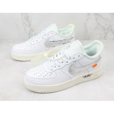 Off-White x Nike Air Force 1 Low "White/Silver/Orange Safety" фото № 5