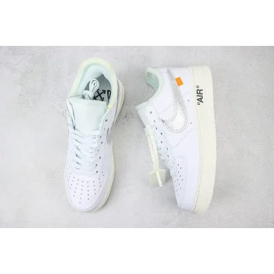 Off-White x Nike Air Force 1 Low "White/Silver/Orange Safety" фото № 6